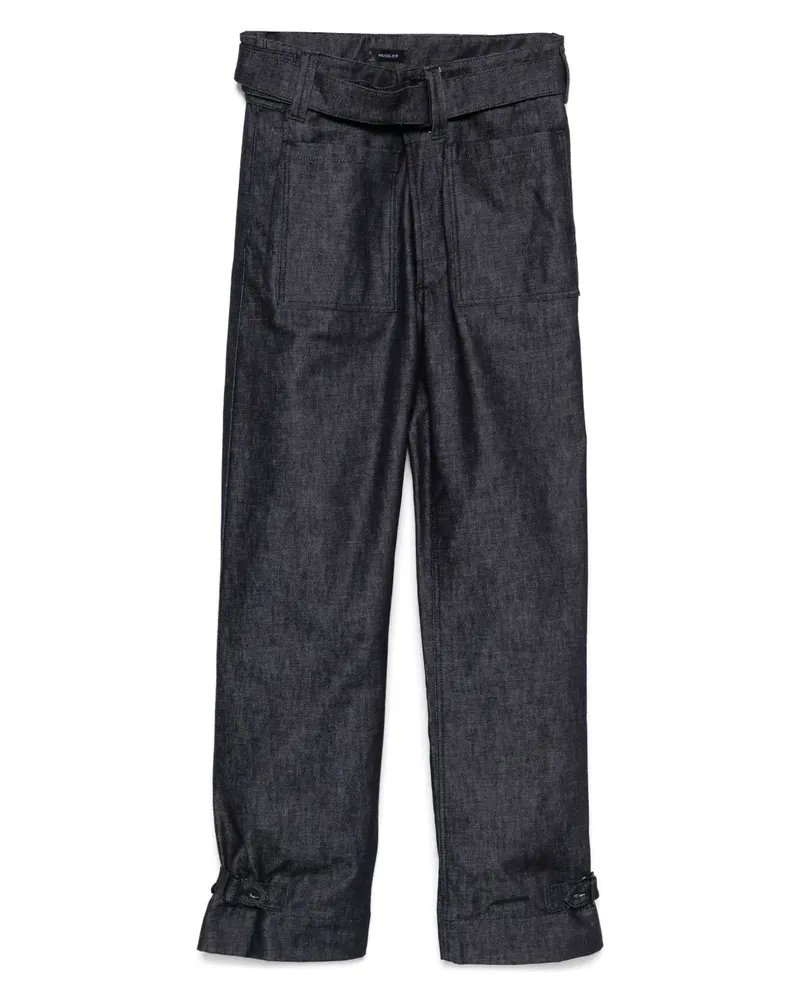 Thierry Mugler Jeans mit Gürtel - Blau Blau