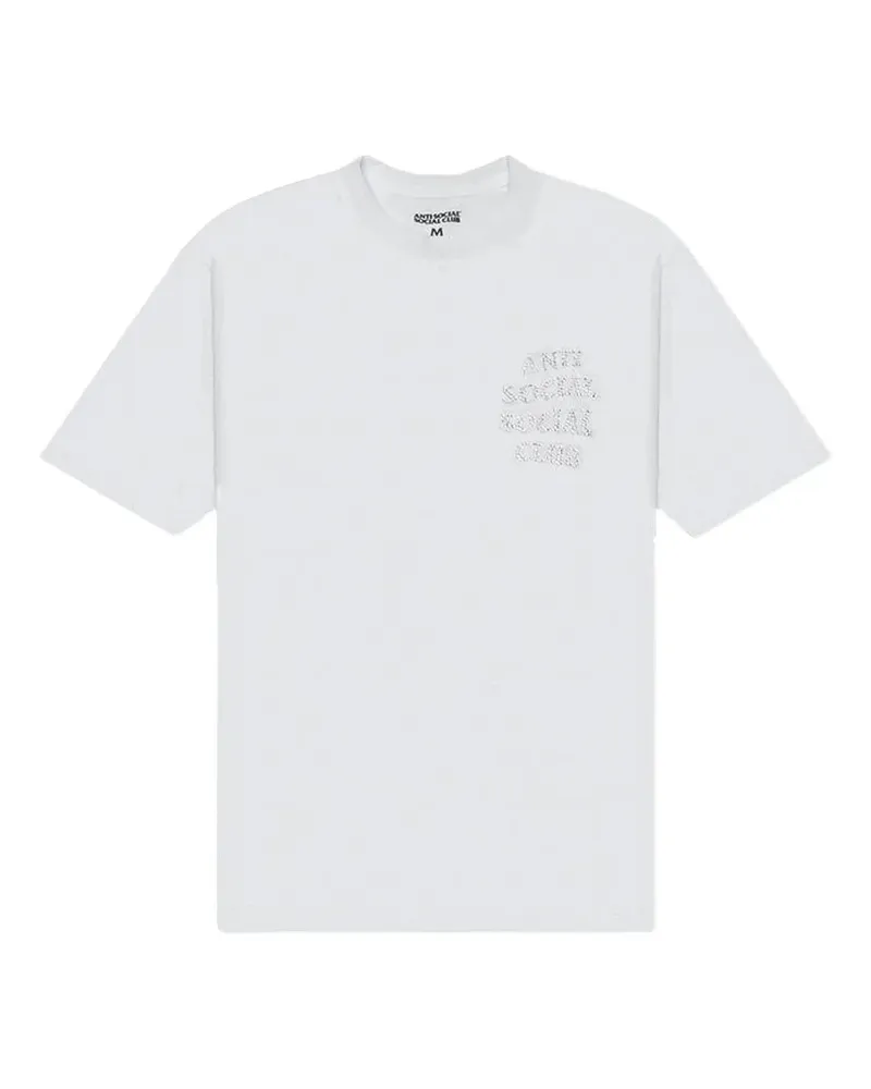 Anti Social Social Club T-Shirt mit Strass - Weiß Weiß