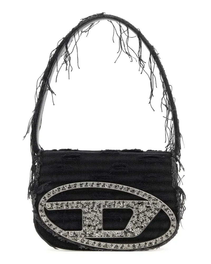 Diesel 1DR Canvas-Schultertasche - Schwarz Schwarz