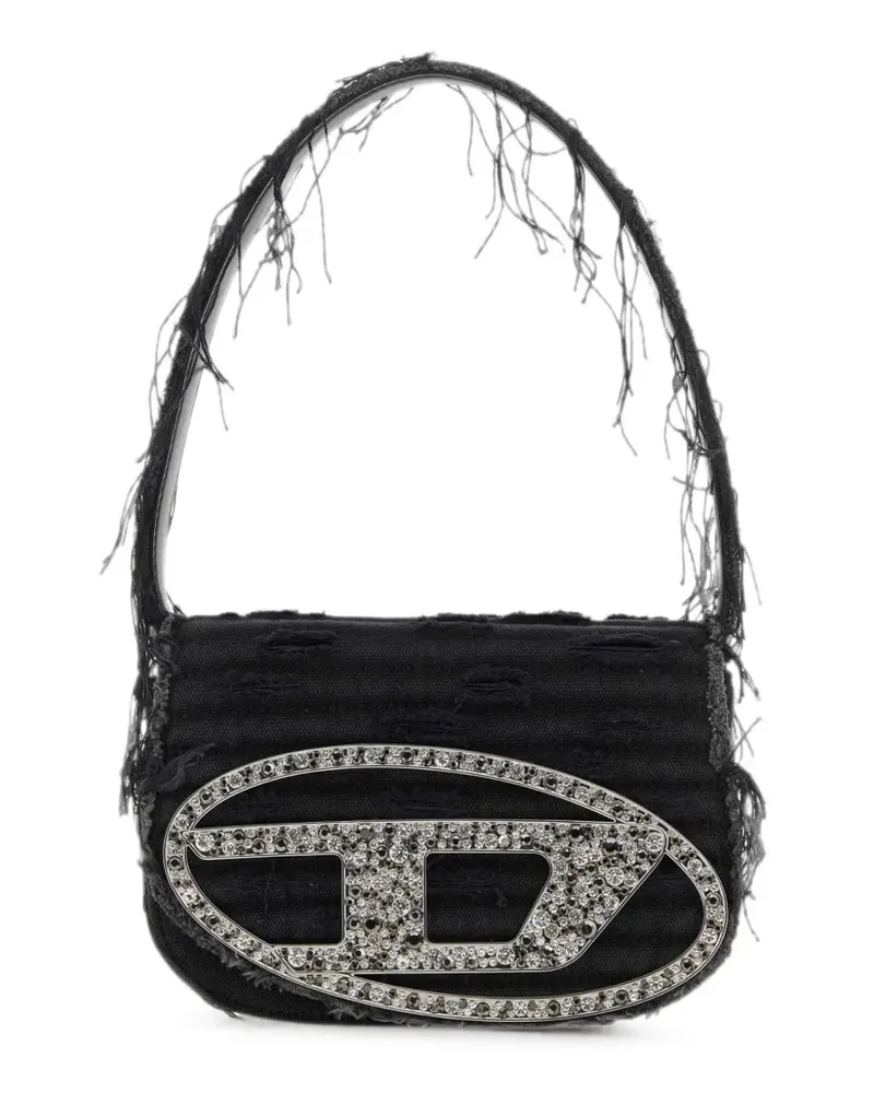 Diesel 1DR Canvas-Schultertasche - Schwarz Schwarz