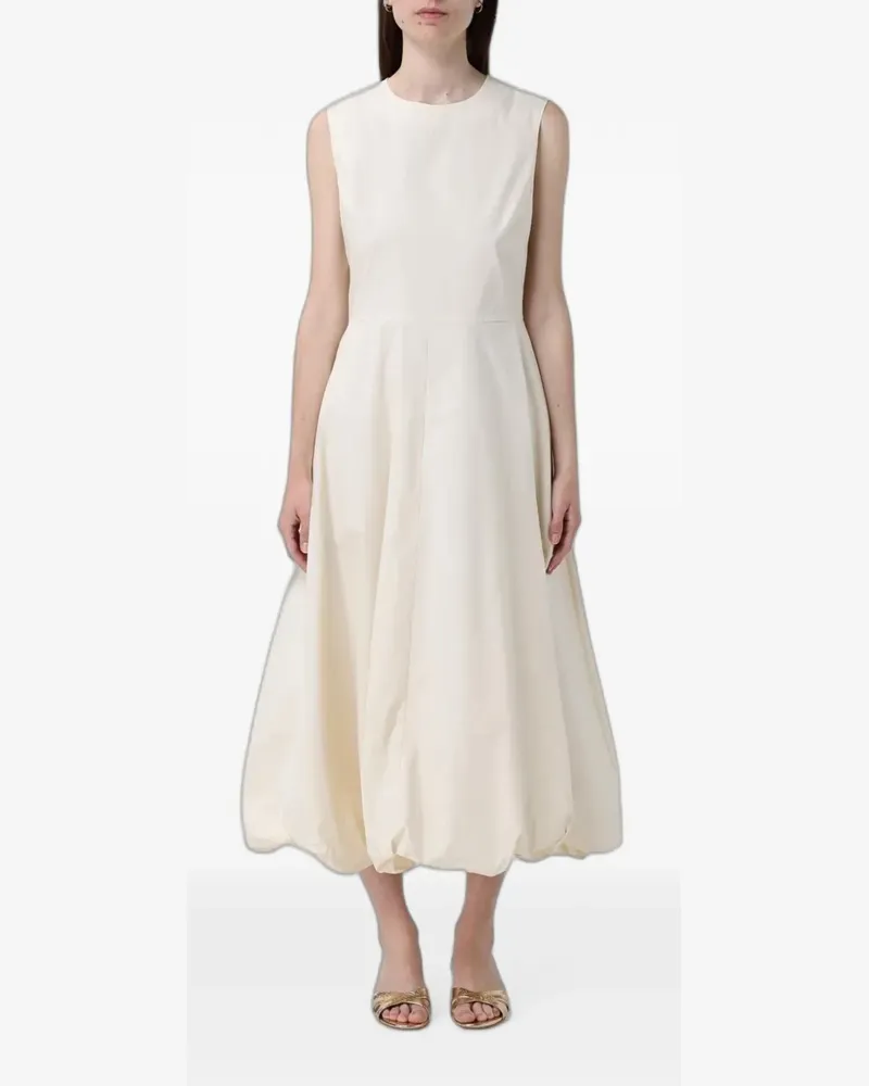 MEIMEIJ sleeveless balloon-hem cotton midi dress - Nude Nude