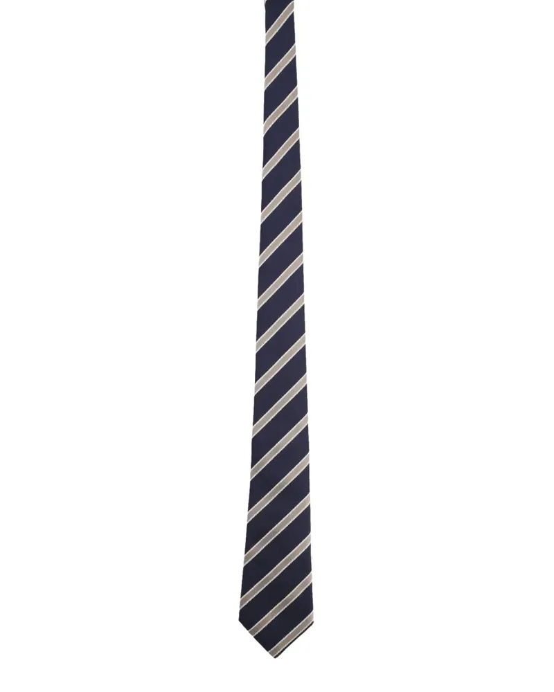 Giorgio Armani striped tie - Blau Blau