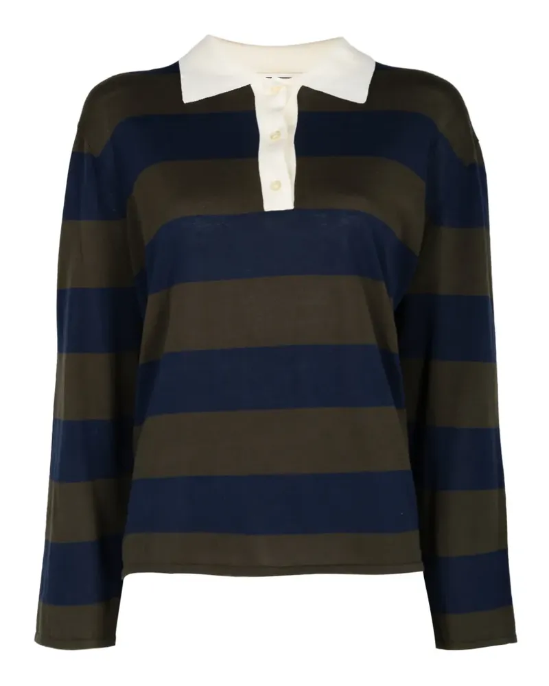 The Great Gestreiftes Academy Poloshirt - Blau Blau