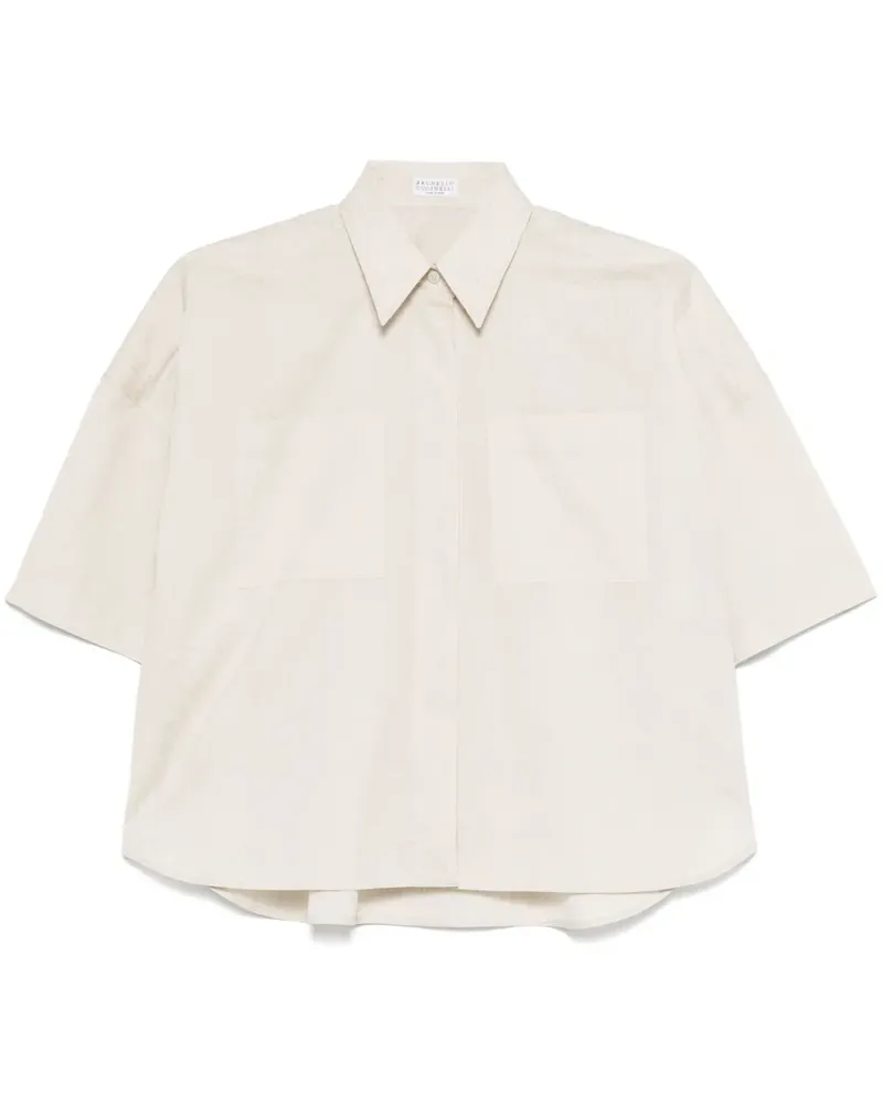 Brunello Cucinelli Hemd mit grafischem Motiv - Nude Nude