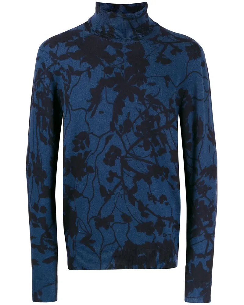 Etro Klassischer Rollkragenpullover - Blau Blau