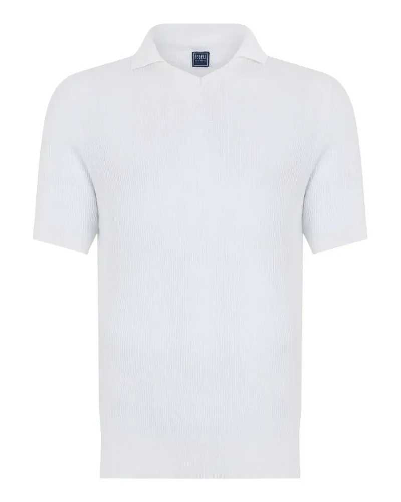 Fedeli ribbed cotton T-shirt - Weiß Weiß