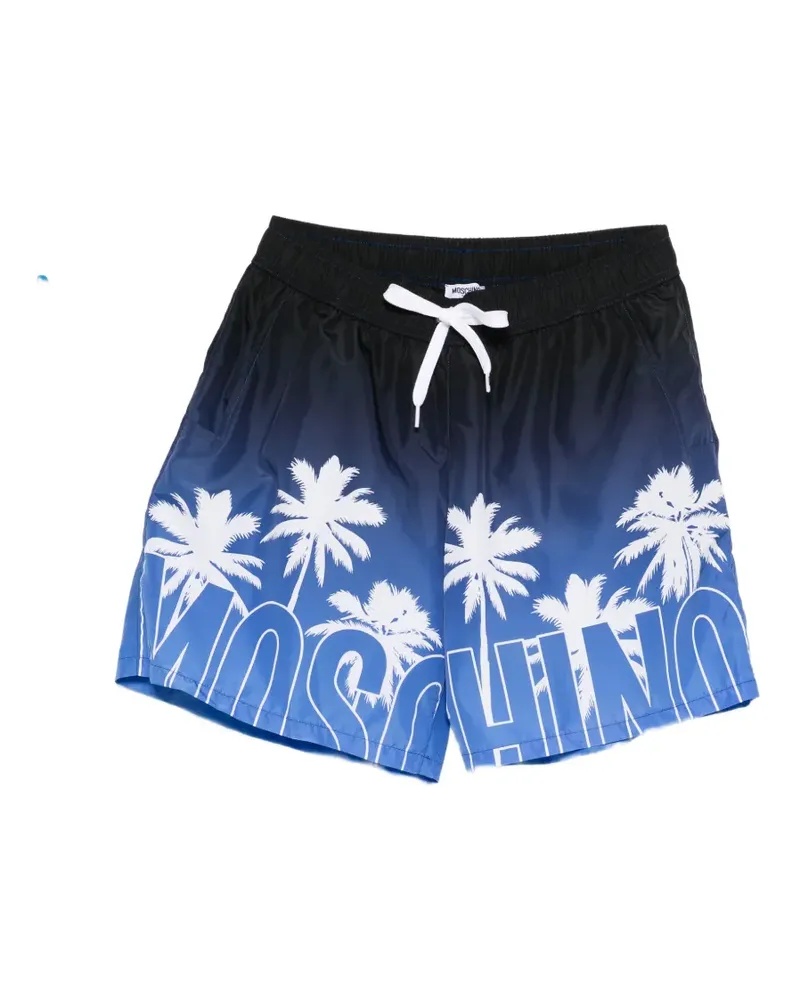 Moschino palm-tree-print swim shorts - Blau Blau