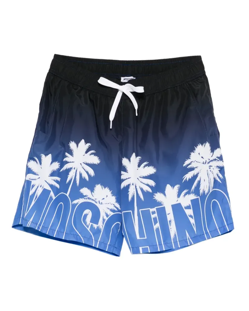 Moschino palm-tree-print swim shorts - Blau Blau