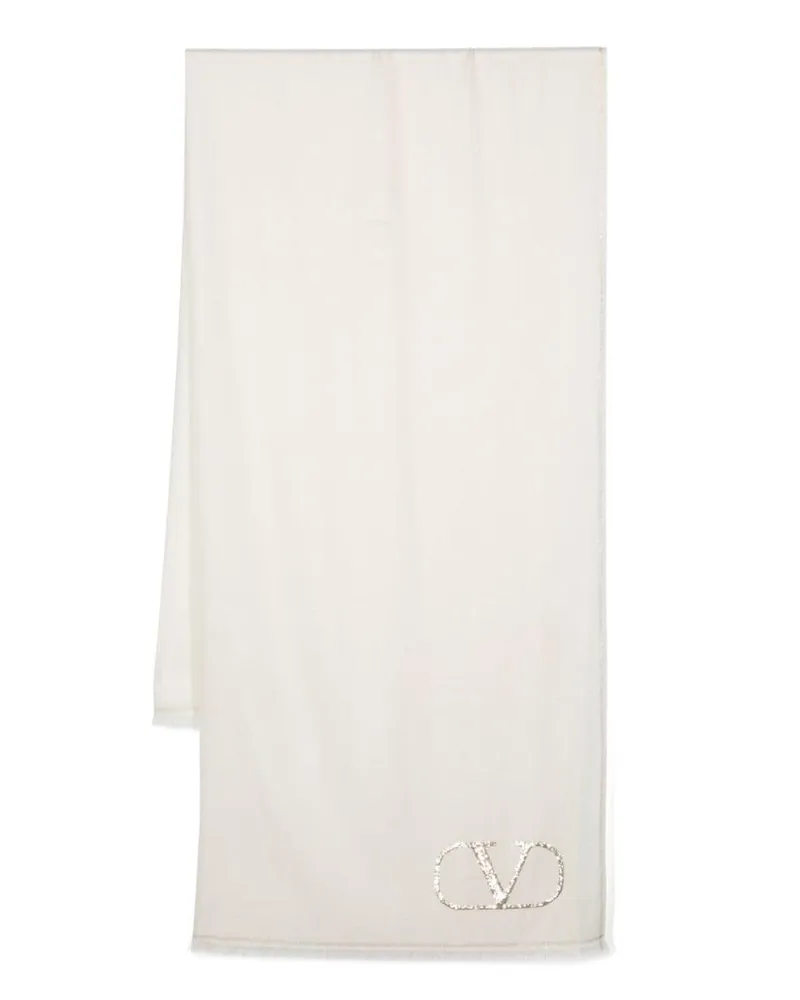 Valentino Garavani VLogo Signature Schal - Nude Nude