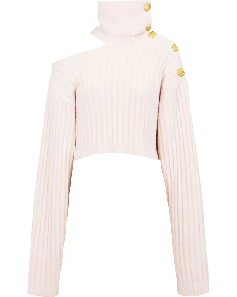 Balmain Pullover mit Cut-Outs - Rosa Rosa