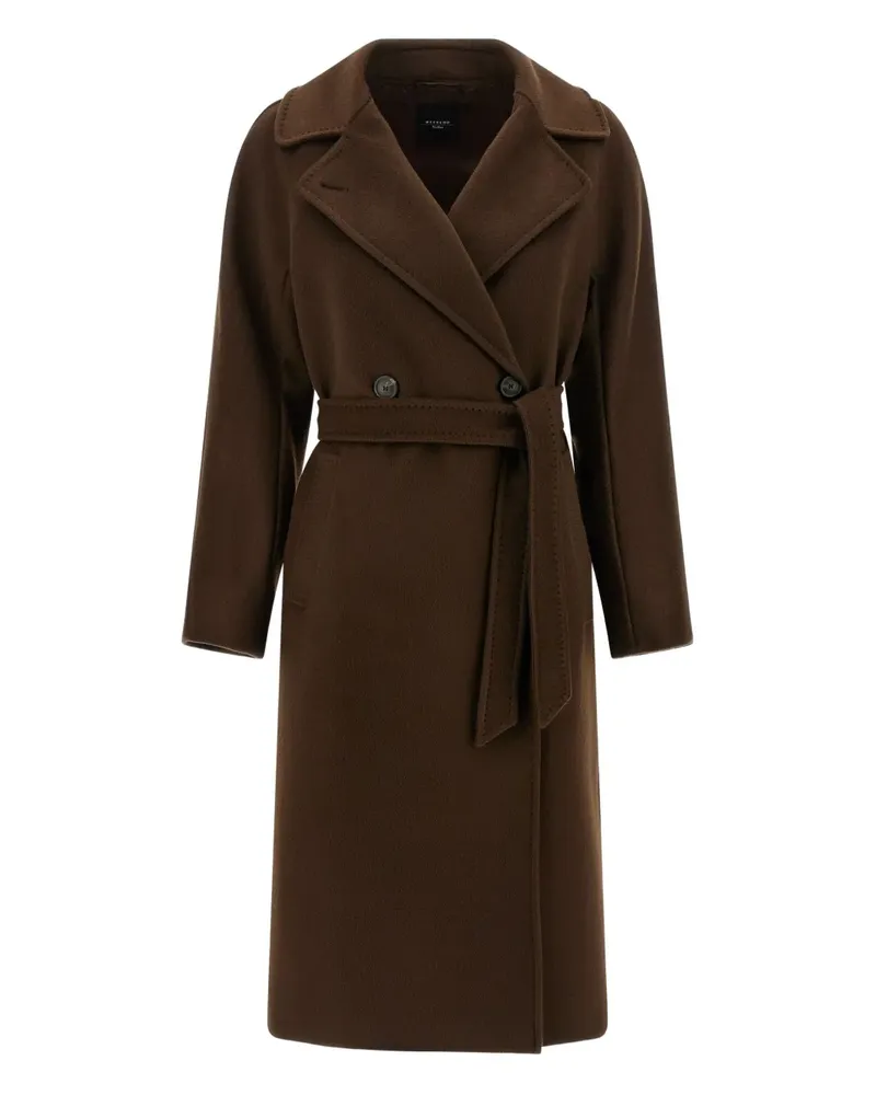 Max Mara Doppelreihiger Resina Mantel - Braun Braun