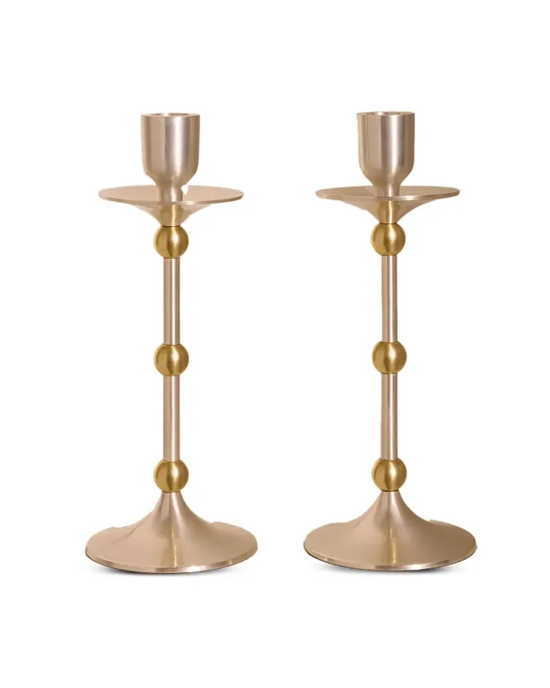Soho Home Cilia Kerzenhalter (2er-Set) - Silber Silber