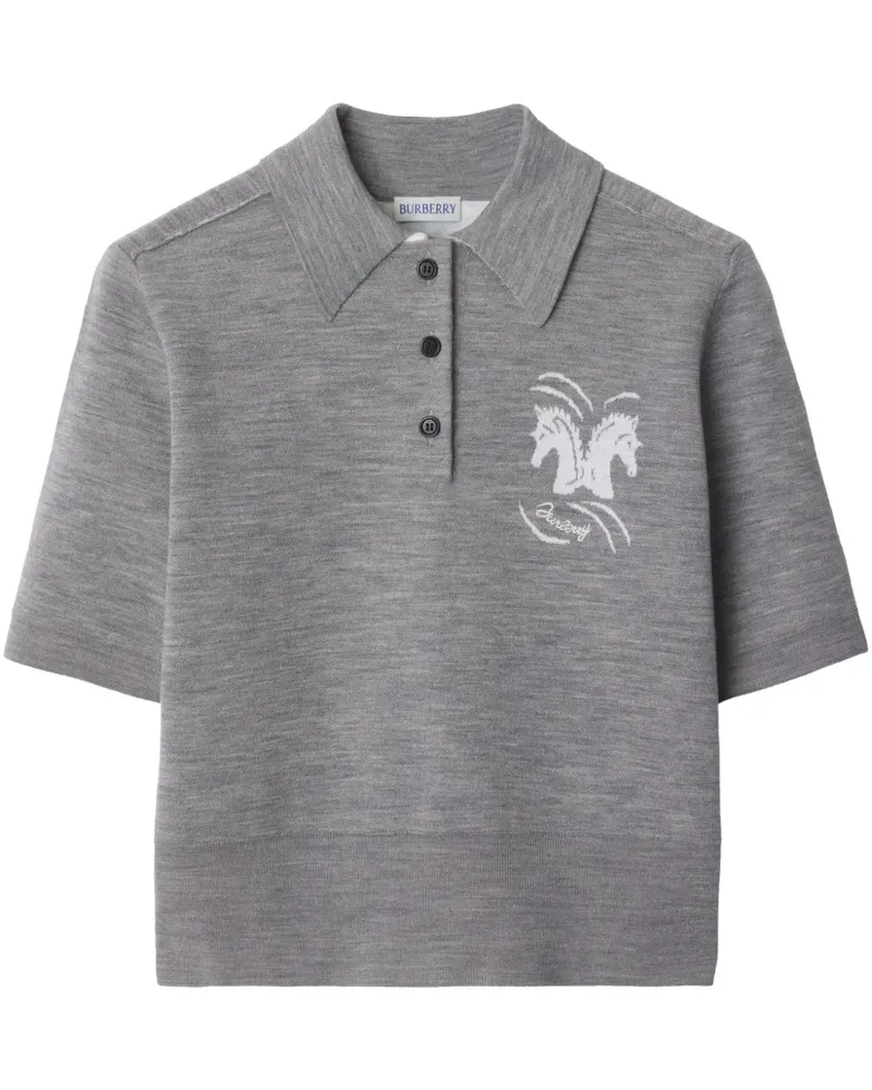 Burberry Mirrored Horse Poloshirt - Grau Grau