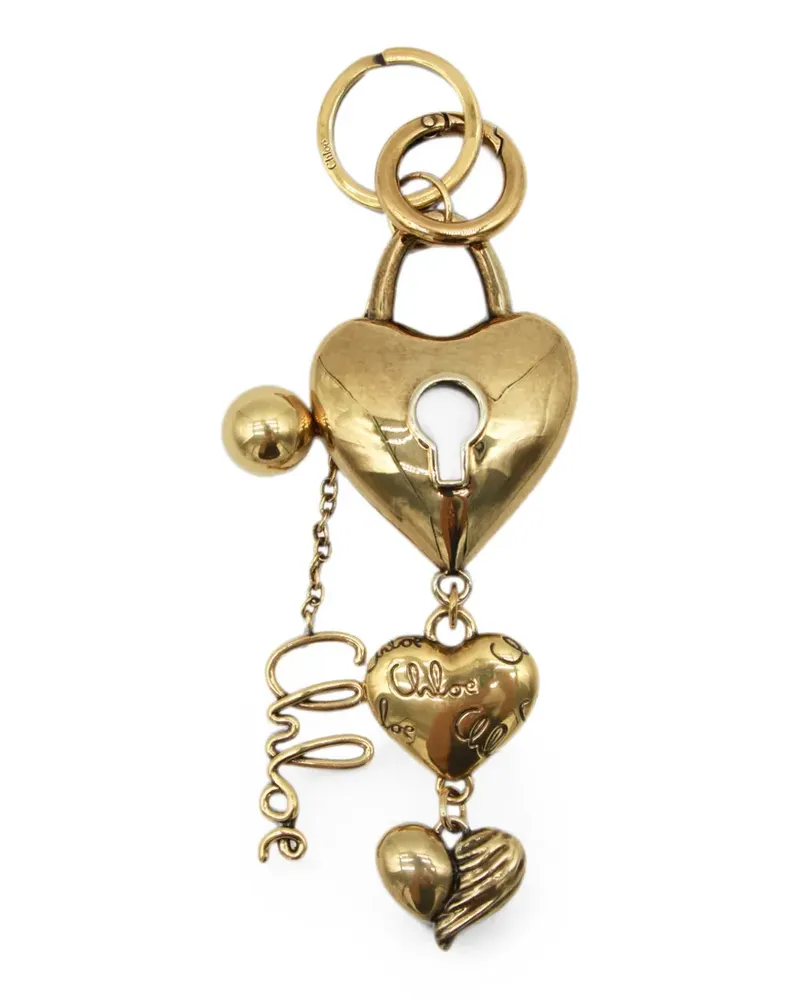 Chloé heart padlock keyring - Gold Gold