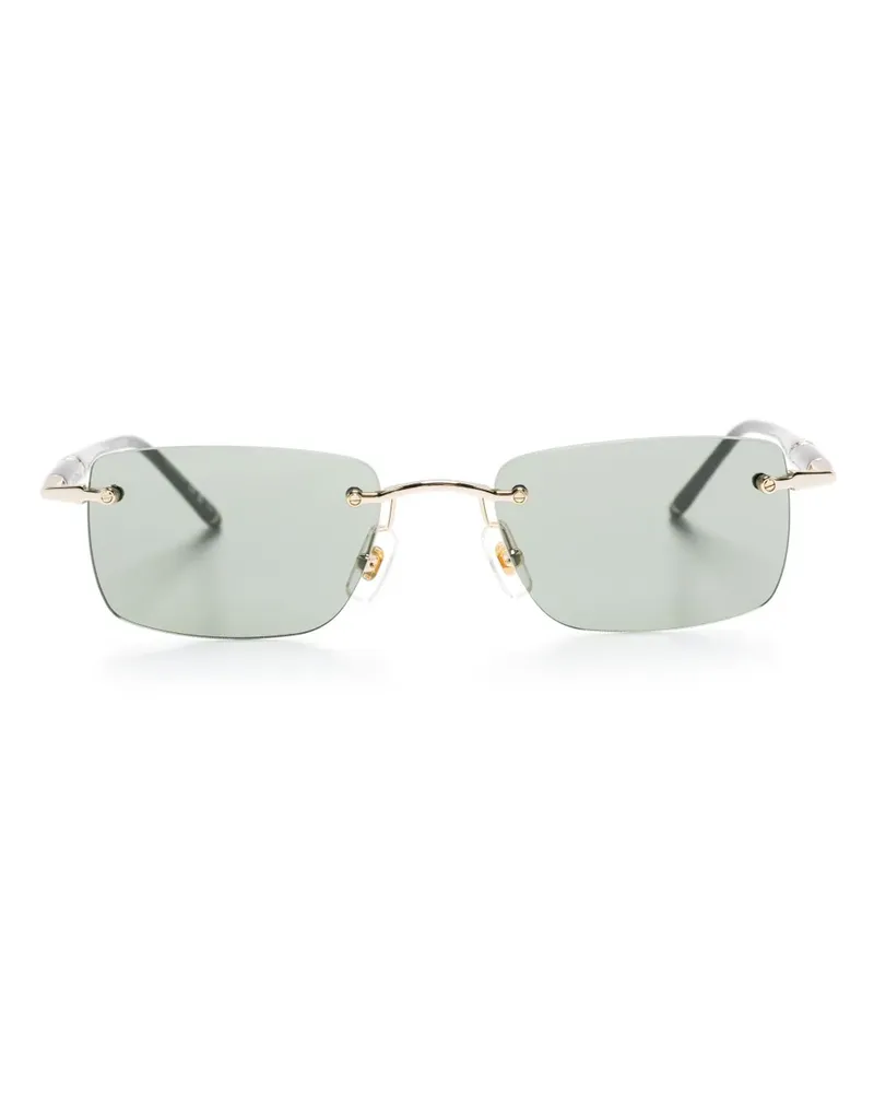 Montblanc Sonnenbrille mit geometrischem Gestell - Grau Grau