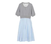 Kleid mit Knöpfen - Grau