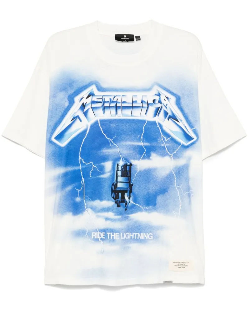 REPRESENT x Metallica Ride The Lightning T-Shirt Weiß