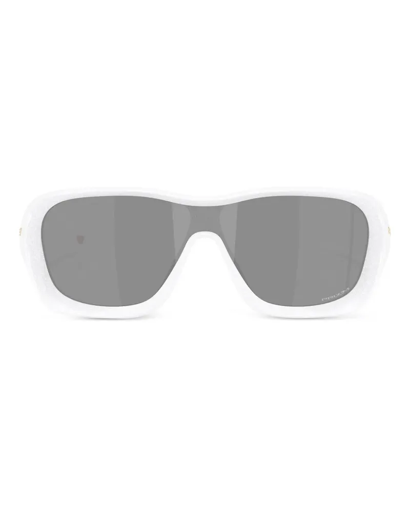 Oakley De La Salle Sonnenbrille mit geometrischem Gestell - Weiß Weiß