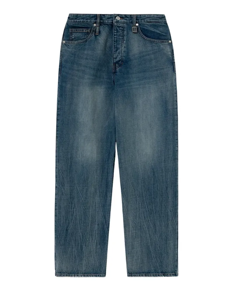 Wooyoungmi faded straight-leg jeans - Blau Blau