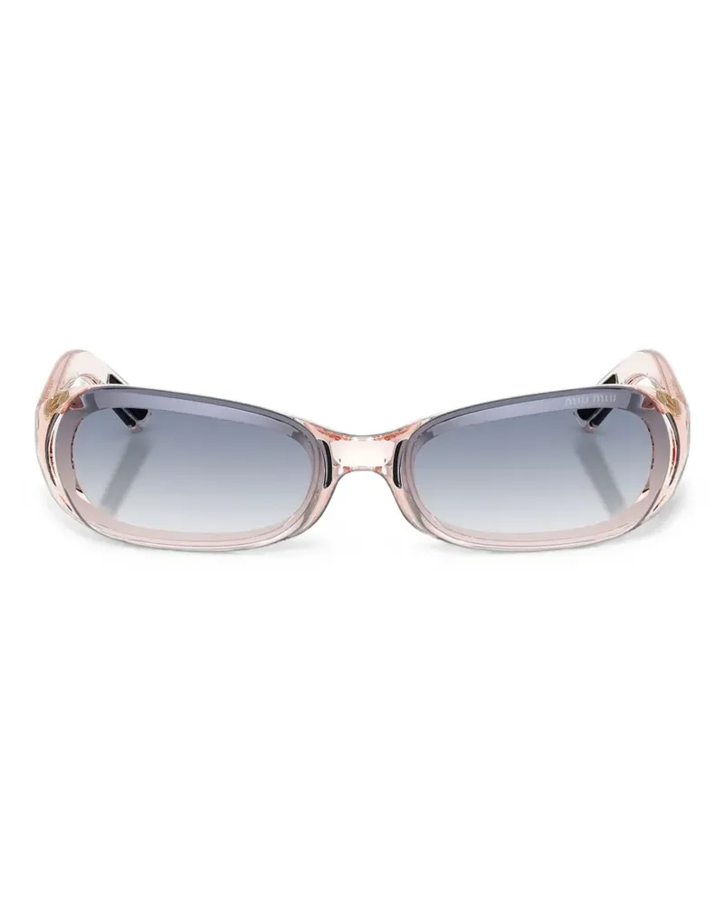 Miu Miu Sonnenbrille mit eckigem Gestell - Rosa Rosa