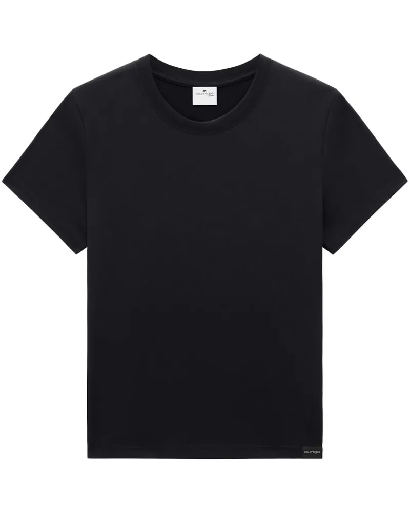 Courrèges AC Straight T-Shirt - Schwarz Schwarz