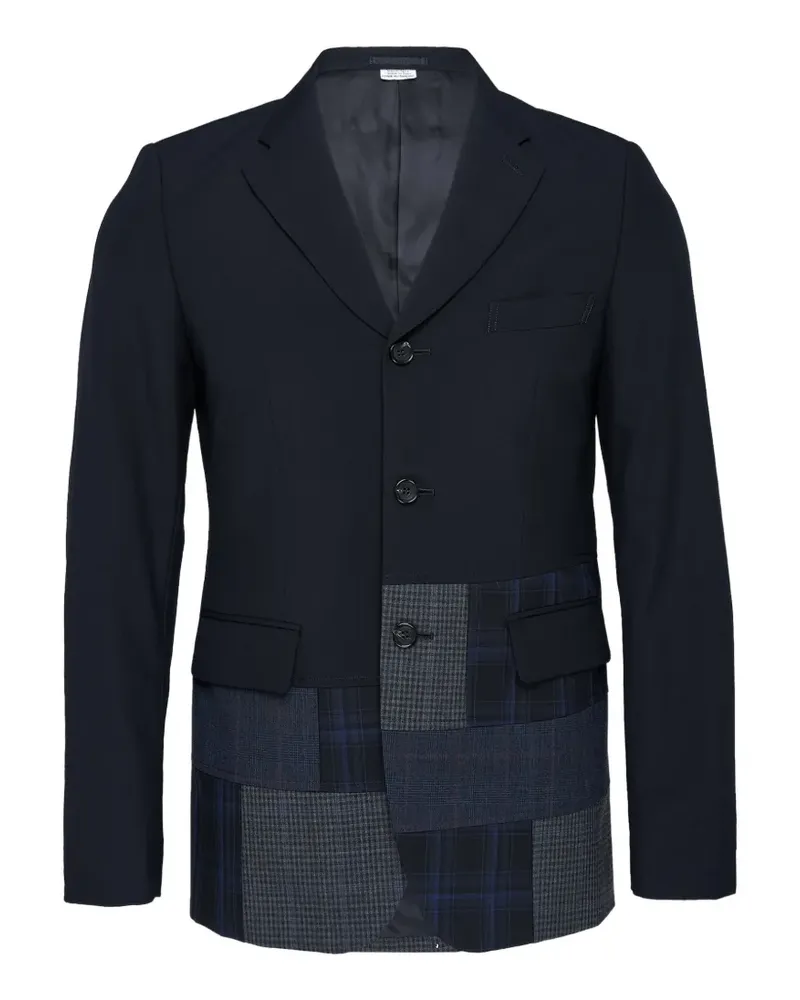 Comme des Garçons patchwork pocket blazer - Blau Blau