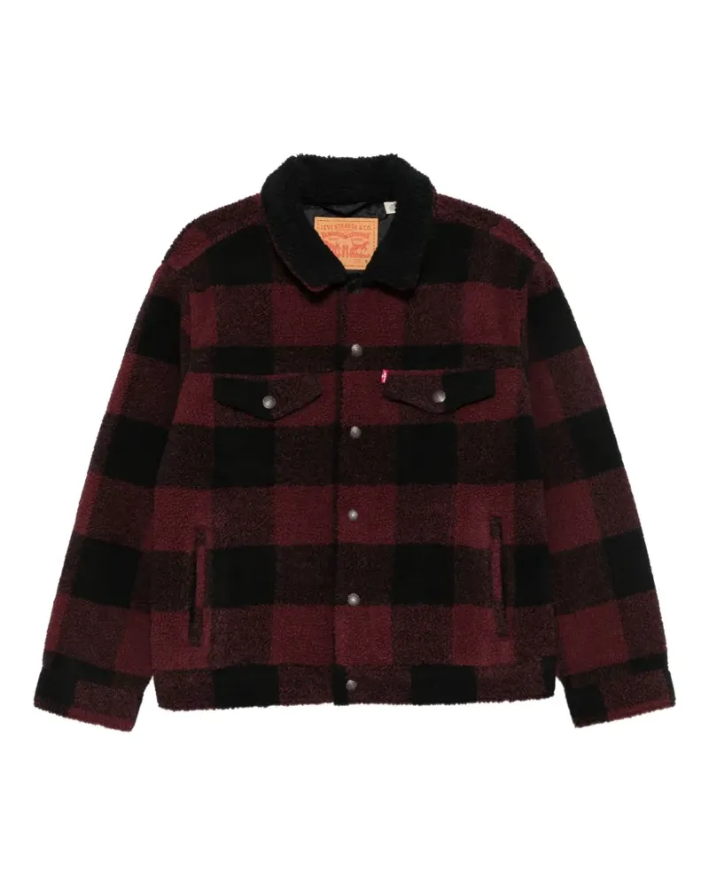 Levi's Jacke mit Shearling-Effekt - Rot Rot