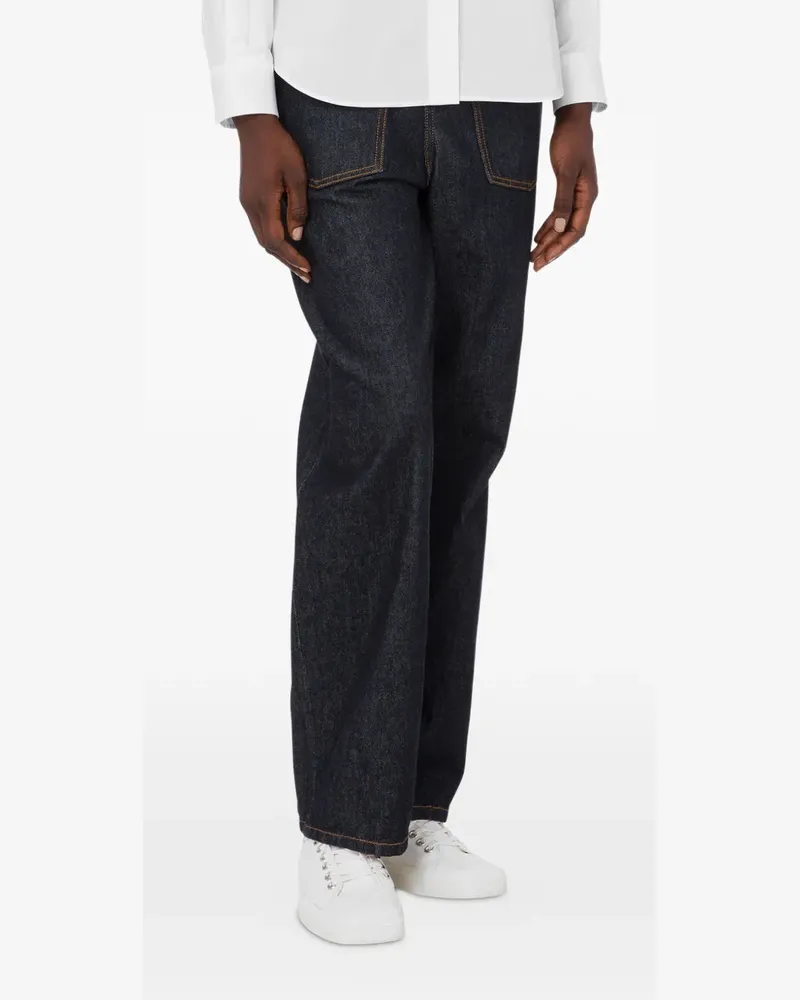 Moschino Jeans mit aufgesetzten Taschen - Blau Blau