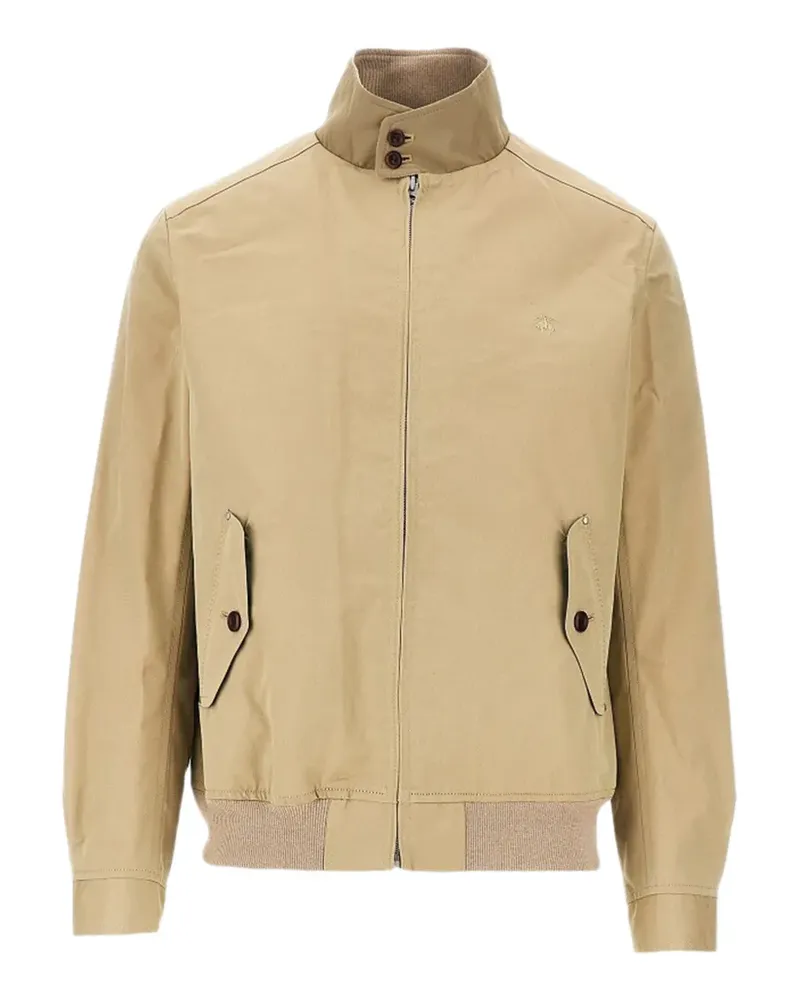 Junya Watanabe high-neck zip-up bomber jacket - Nude Nude