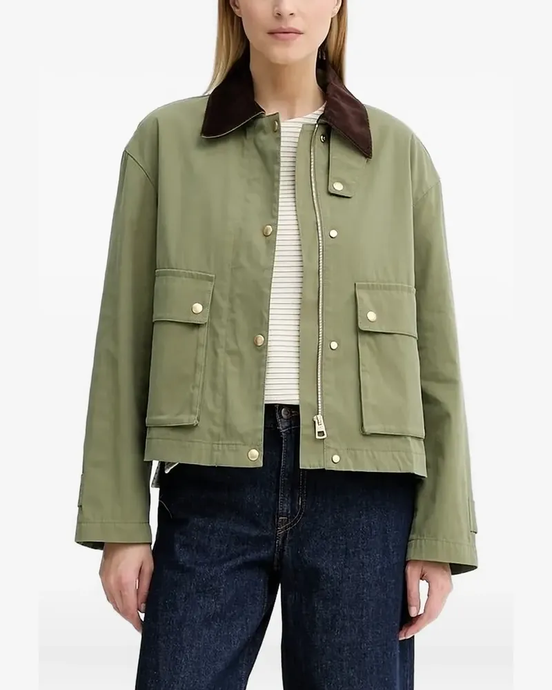 Marc O'Polo Jacke mit Cordkragen - Grün Grün