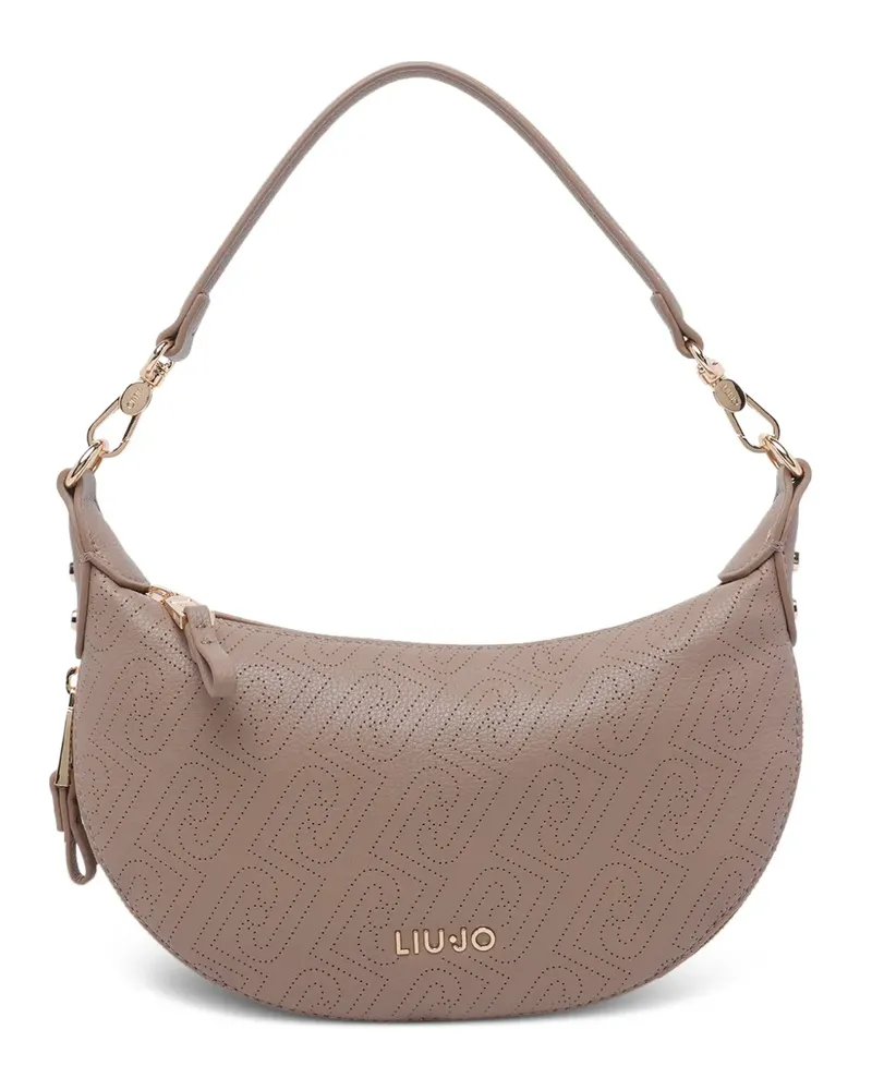 Liu Jo Abnehmbare Schultertasche mit Logo - Braun Braun
