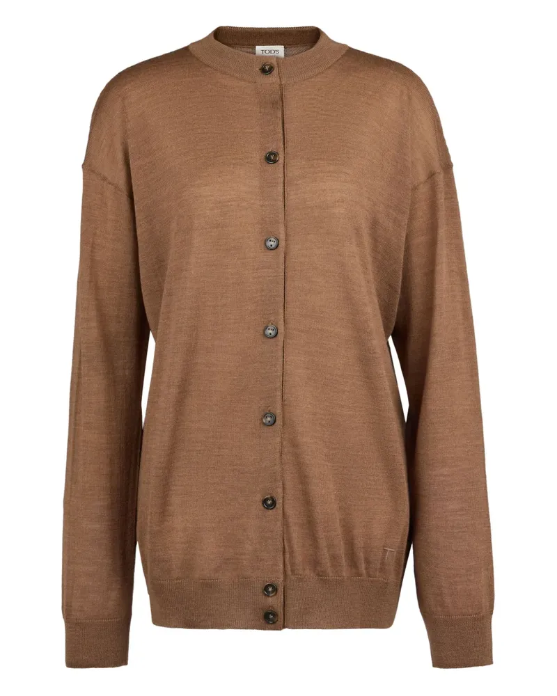 TOD'S Cardigan mit Knöpfen - Braun Braun