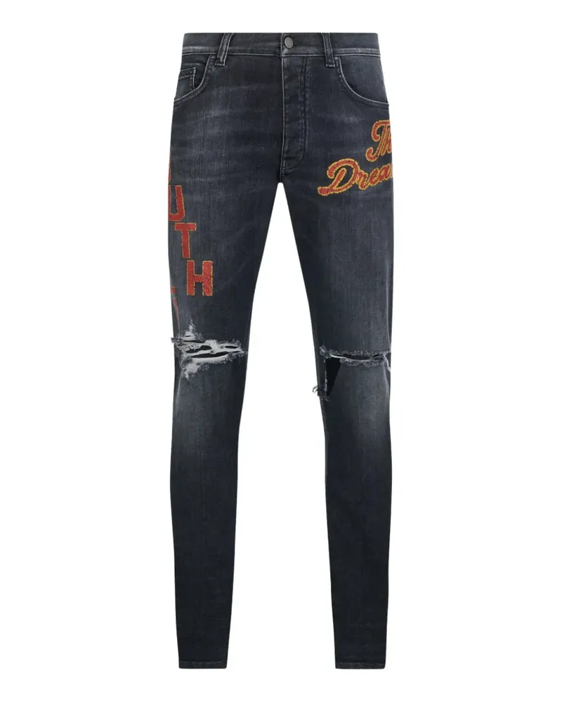Amiri South Cali distressed jeans - Grau Grau