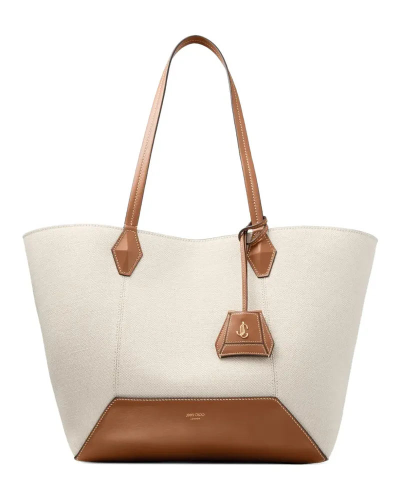 Jimmy Choo medium Diamond tote bag - Nude Nude