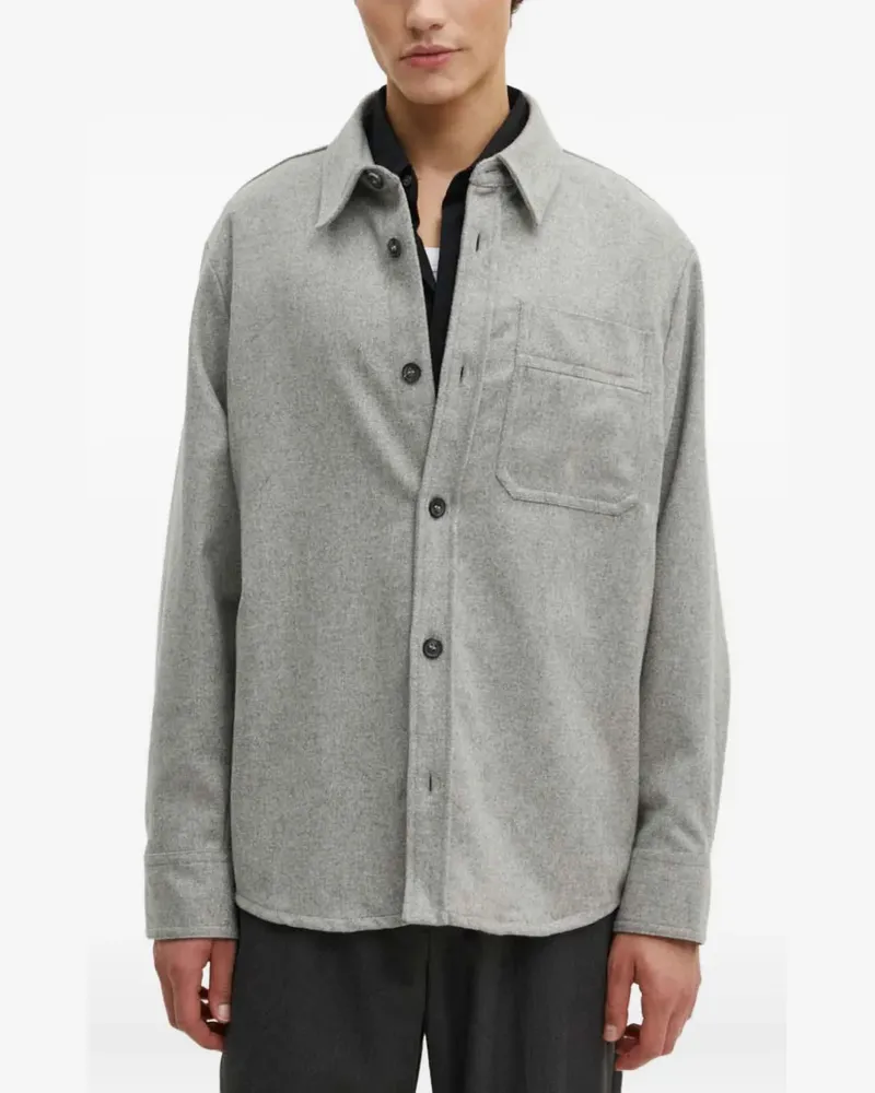 A.P.C. Button-down-Hemd mit Brusttasche - Grau Grau