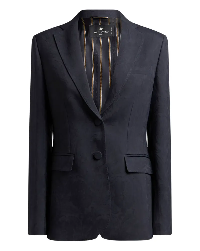 Etro Cady-Blazer mit Paisleymuster - Blau Blau