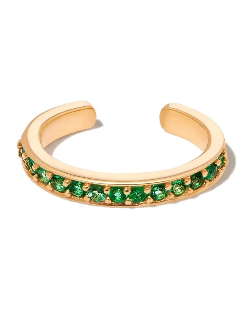 ANITA KO 18kt Ear Cuff aus Gelbgold mit Smaragd Gold
