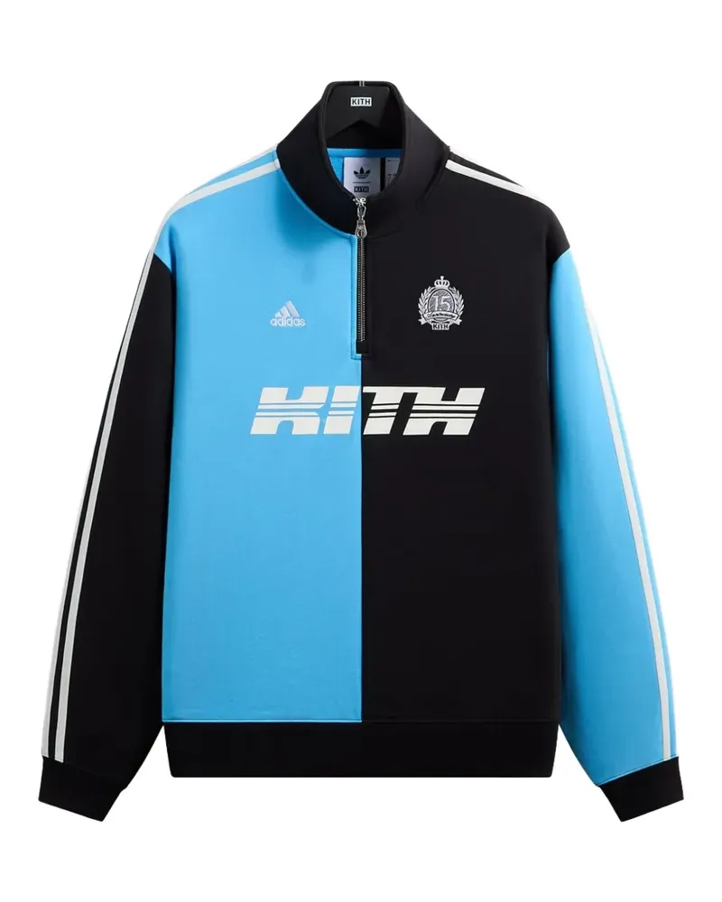 KITH x Messi colour-block quarter-zip sweater - Schwarz Schwarz
