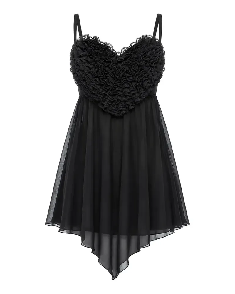 Dsquared2 Minikleid mit Herzausschnitt - Schwarz Schwarz