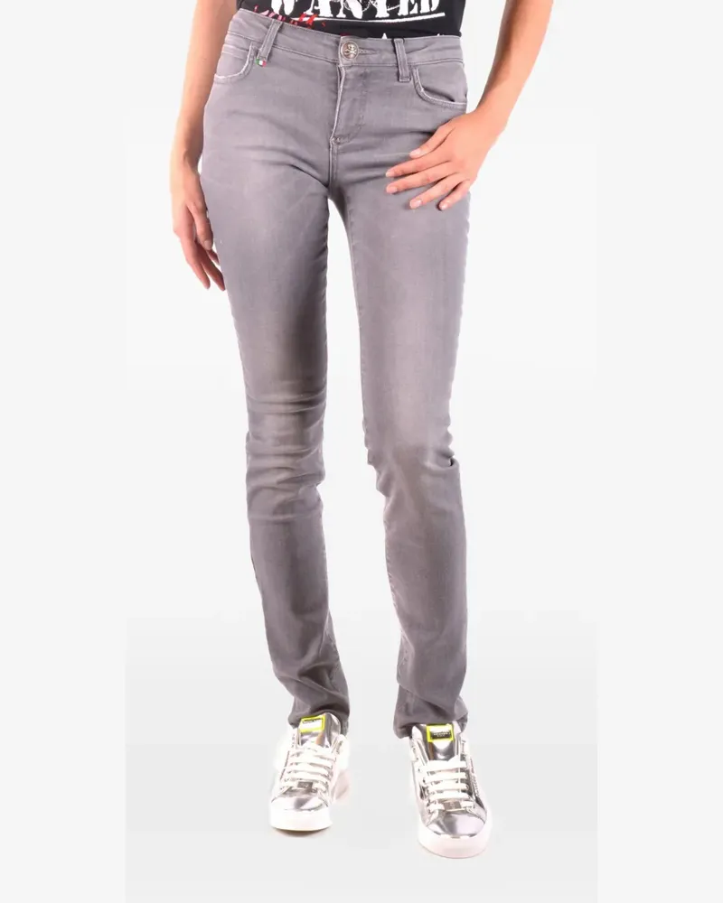 Philipp Plein Klassische Slim-Fit-Jeans - Grau Grau