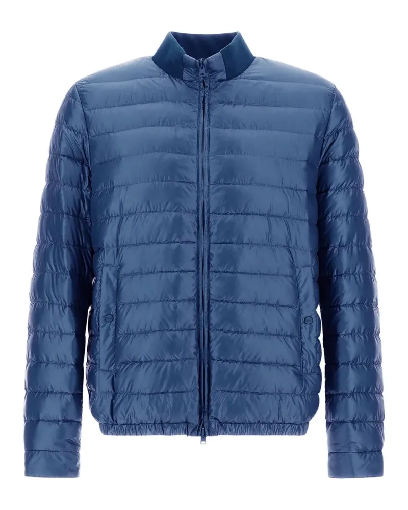 Herno Gefütterte Jacke mit Stehkragen - Blau Blau