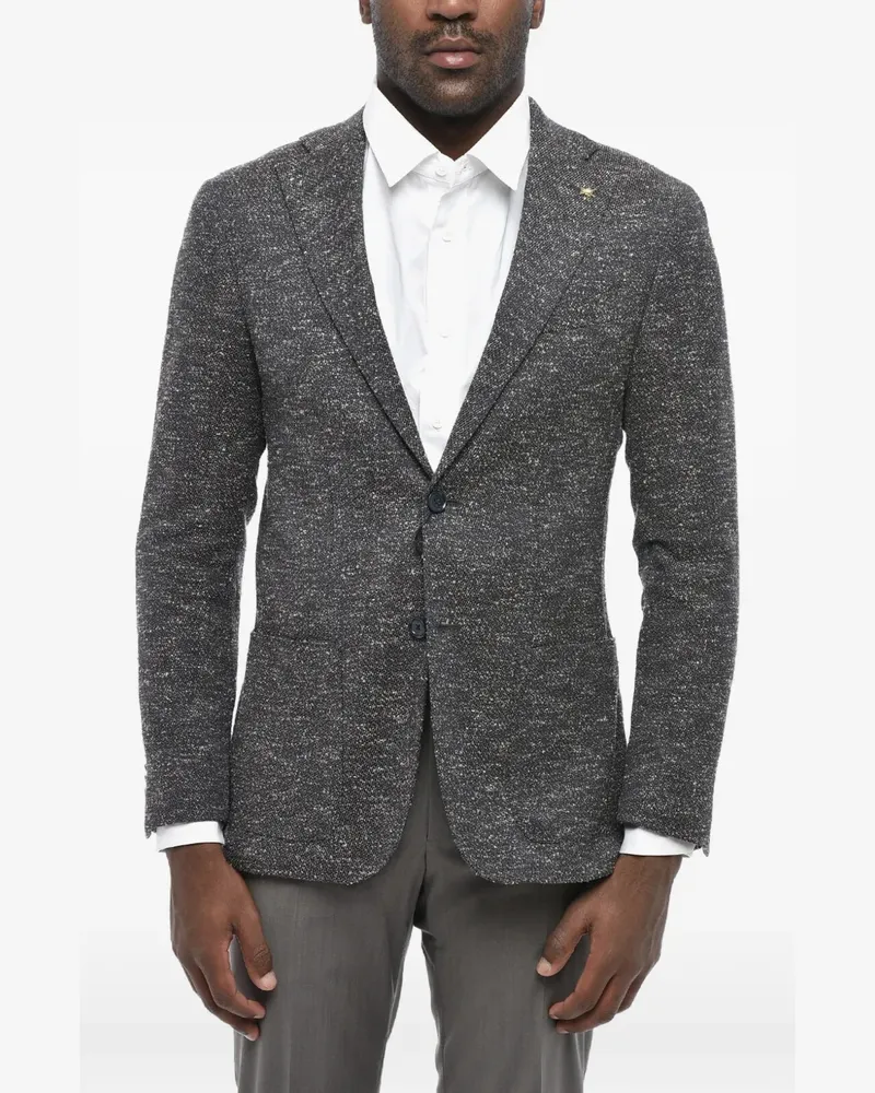 Corneliani bouclé-texture blazer - Grau Grau