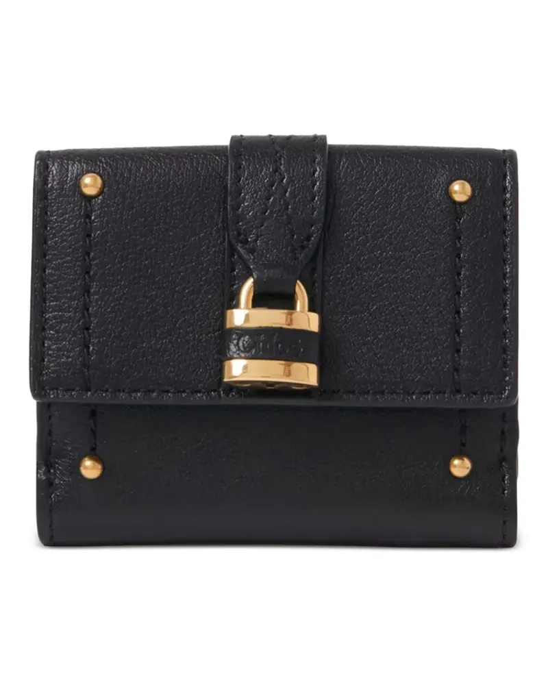 Chloé Mini Paddington Portemonnaie mit Schloss - Schwarz Schwarz