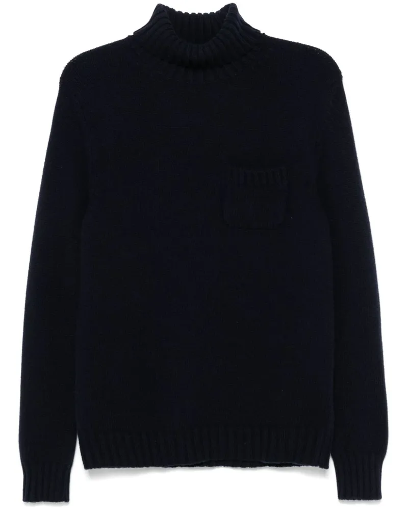Fedeli Pullover mit Rollkragen - Blau Blau