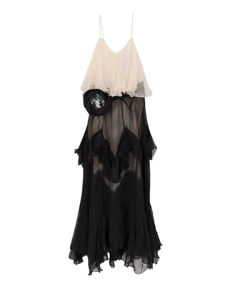Mes Demoiselles Belvy ruffled maxi dress - Schwarz Schwarz
