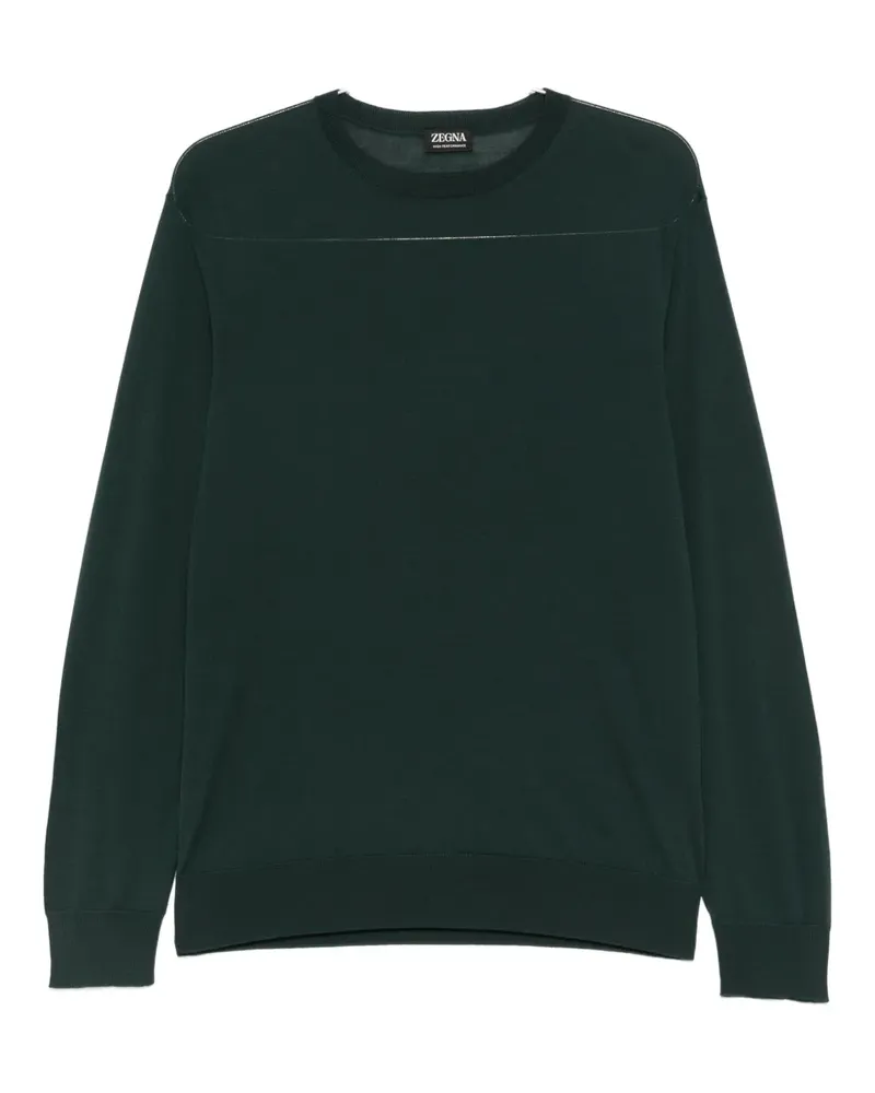 Ermenegildo Zegna Pullover mit rundem Ausschnitt - Grün Grün