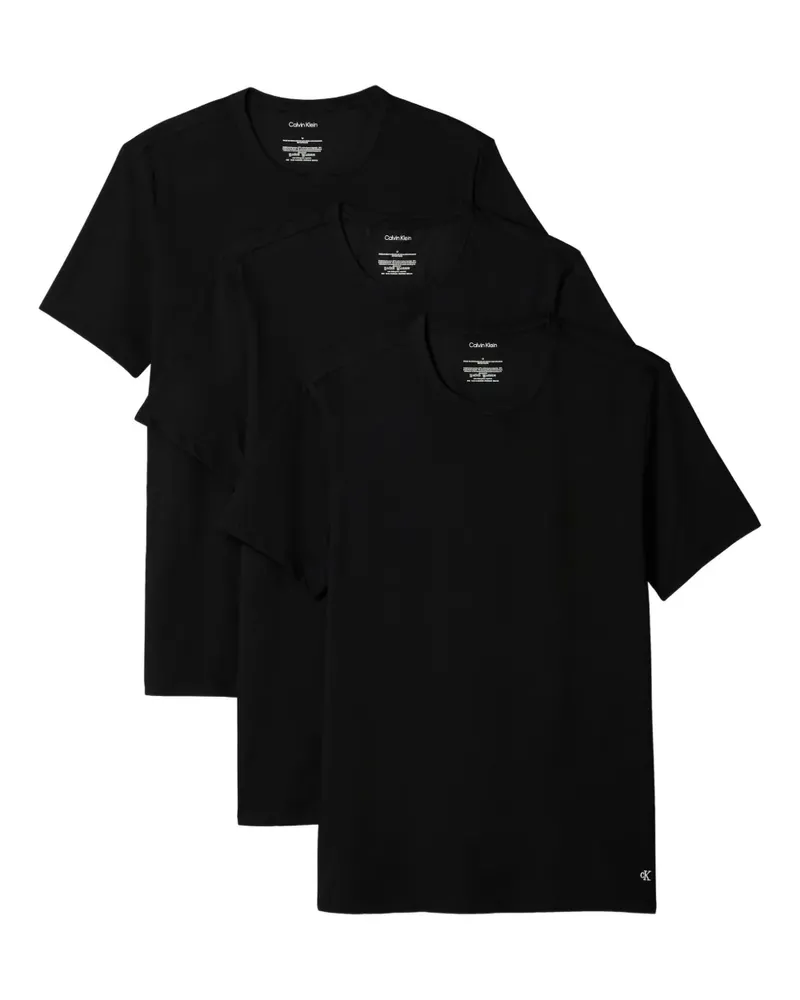 Calvin Klein T-Shirts mit Rundhalsausschnitt (3er-Set) - Schwarz Schwarz