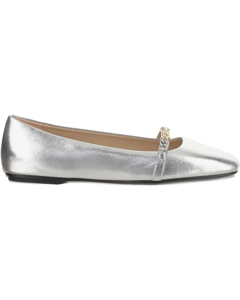Pinko Ballerinas mit Kettendetail - Grau Grau