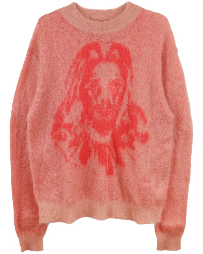 SAINT MXXXXXX Pullover aus Mohairwollgemisch - Rosa Rosa