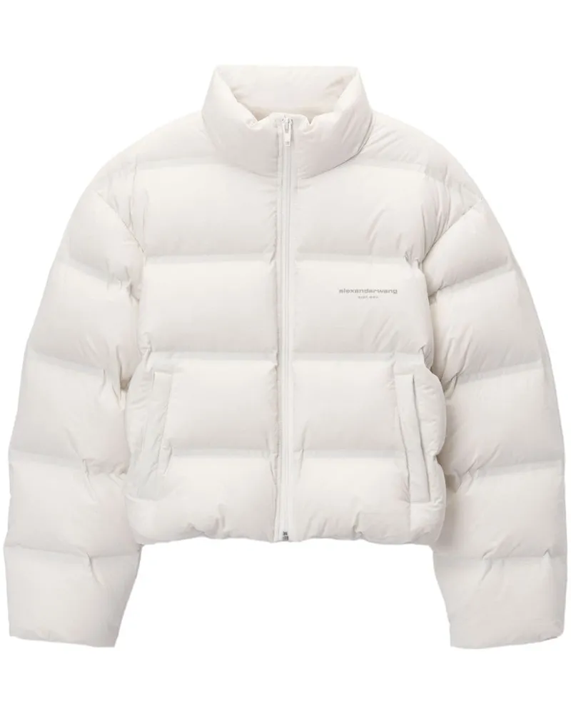 Alexander Wang Gefütterte Cropped-Jacke - Weiß Weiß